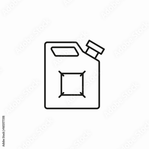 portable fuel can icon sign vector