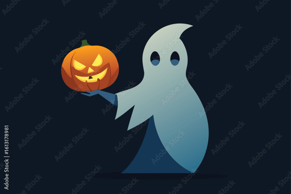 Fototapeta premium halloween background with pumpkin