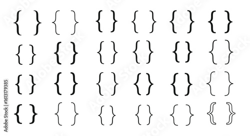 Exploring the Diverse Forms and Applications of Curly Braces in Typography and Programming