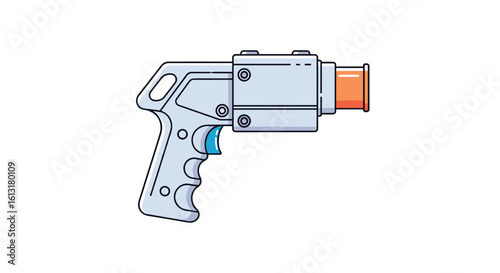 Futuristic Sci Fi Ray Gun Weapon Blaster Pistol for Science Fiction Game