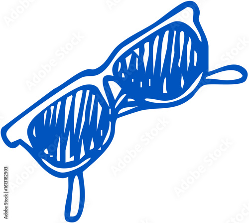 Sunglasses in a casual style, representing sun protection and coolness