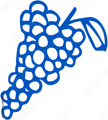 A bunch of grapes evoking the country’s deep-rooted winemaking heritage.