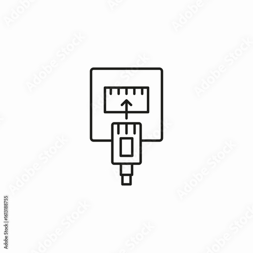 ethernet cable connected icon sign vector