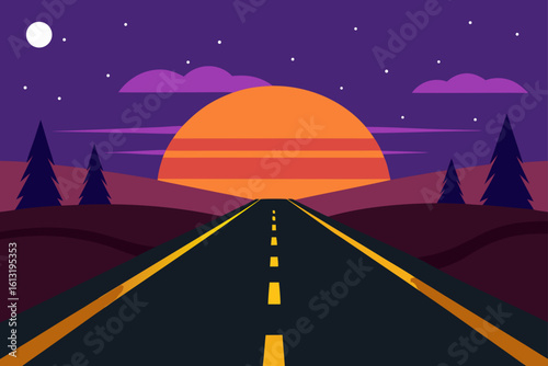 calm twilight roads