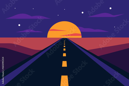 calm twilight roads