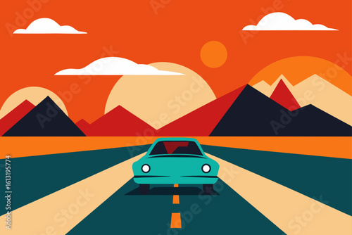 retro roadtrip aesthetic
