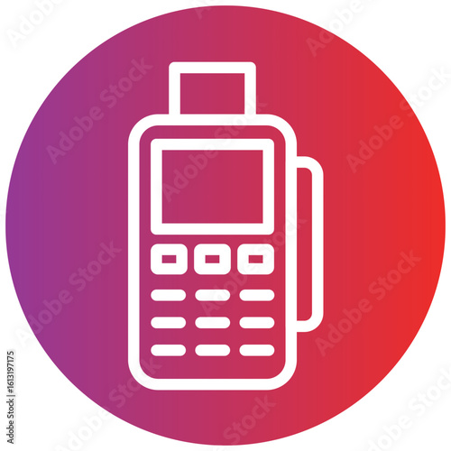 Pos Terminal Line Icon Style