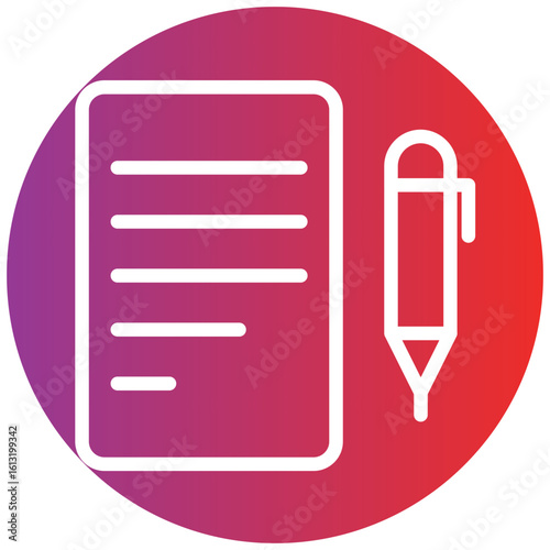 Copywriting Line Icon Style
