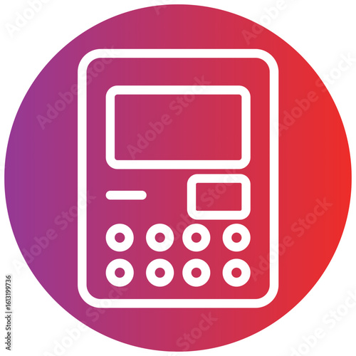 Atm Line Icon Style
