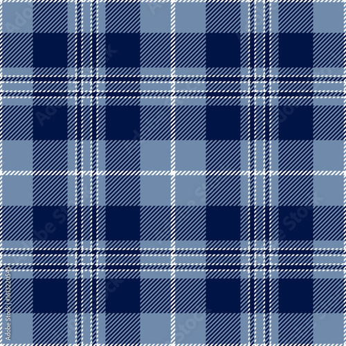 beautiful plaid tartan blue navy blue white pattern. It is a seamless repeat plaid vector. Design for decorative,wallpaper,shirts,clothing,dresses,tablecloths,blankets,wrapping,textile,fabric,texture