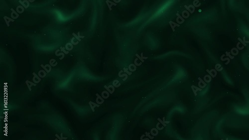Green wavy silk fabric luxury background. Elegant green fabric background