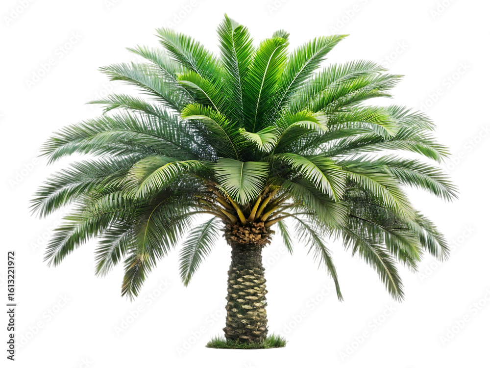 Obraz premium Full palm tree isolated on transparent background