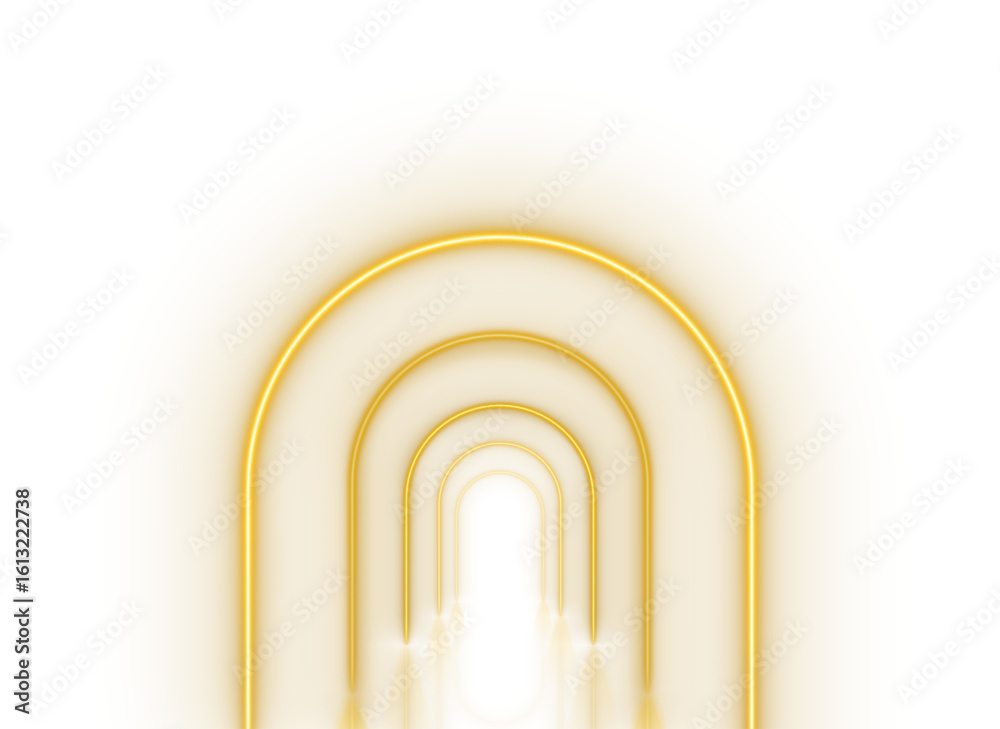 Obraz premium Golden Neon Arch