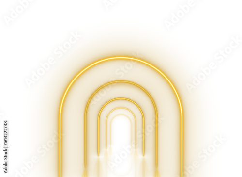 Golden Neon Arch