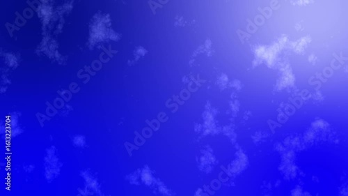 Blue sky with clouds. sky with white clouds. Summer blue sky time lapse Video