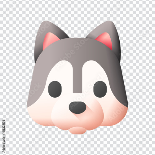 Siberian Husky dog breed vector