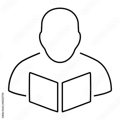learn icon on white background, vector illustration.