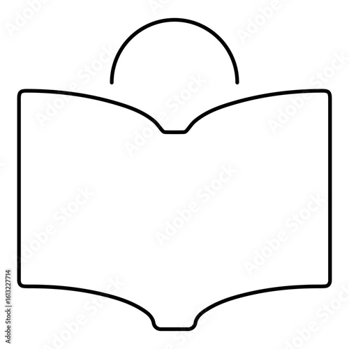 learn icon on white background, vector illustration.
