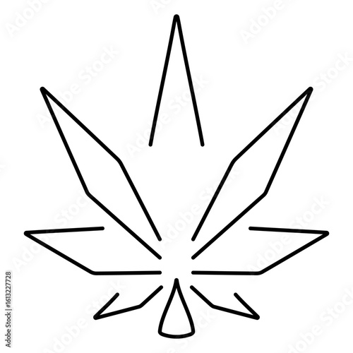 marijuana icon on white background, vector illustration.