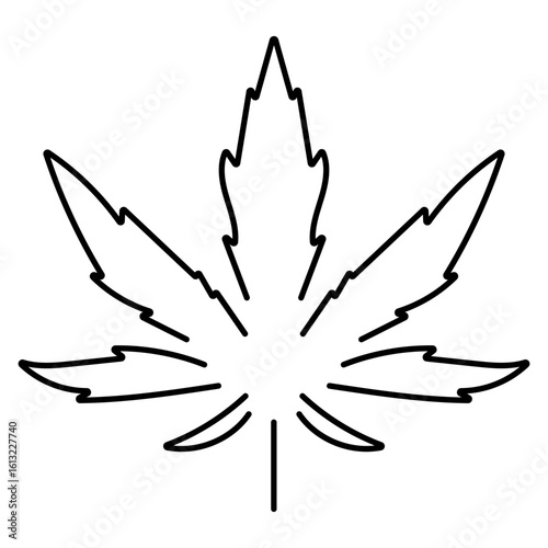 marijuana icon on white background, vector illustration.