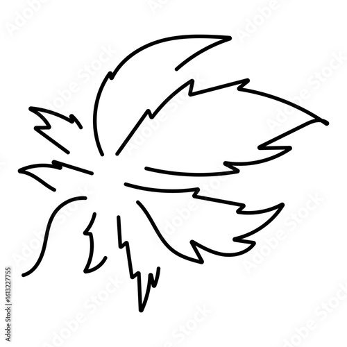 marijuana icon on white background, vector illustration.