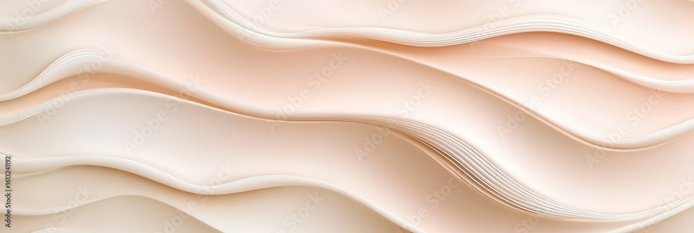 Obraz premium Pastel Tangerine and Grapefruit Gradient Background with Soft Textures for Artistic Wave Designs