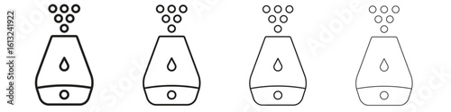 Humidifier icon outline vector sign, linear style pictogram.