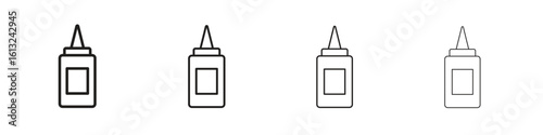 Glue icon outline vector sign, linear style pictogram.