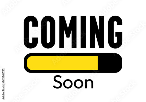 coming soon lettering. vector illustration