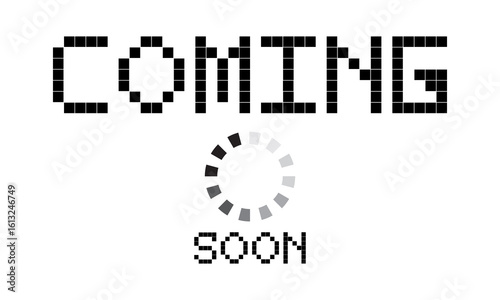 coming soon lettering. vector illustration