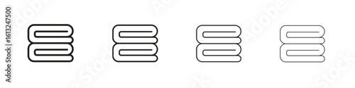 blanket icon outline vector sign, linear style pictogram.