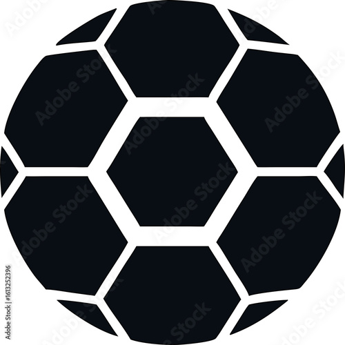 Minimal soccer ball icon for mobile apps, football websites, and sports branding. Great for athletic designs, games, and coaching platforms.

