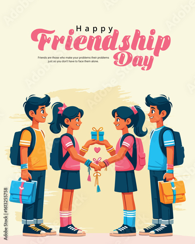 Celebrate Friendship with Love | Best Friend Quote & Creative Post for Social Media