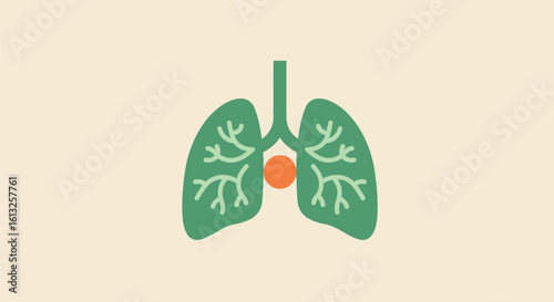 Lungs with Illustration of Lung Disease
