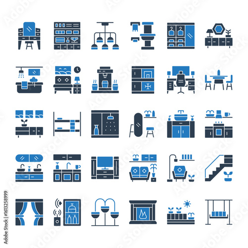 Home Interior And Furniture Icon Pack