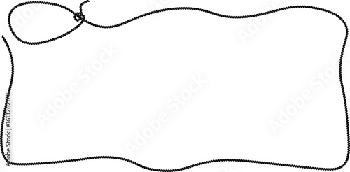 silhouette lasso frame copy space for text or design
