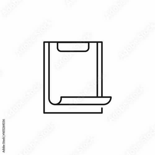 blank notepad page icon sign vector