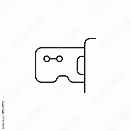 sim card tray icon sign vector