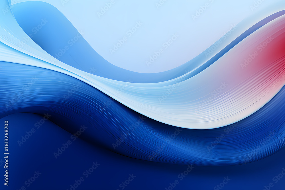 Obraz premium Abstract blue wave background design template