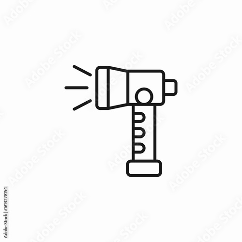 otoscope ear tool icon sign vector