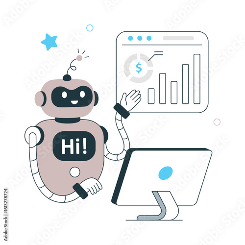 Ai Powered Personlization Vector illustration. EPS 10 File