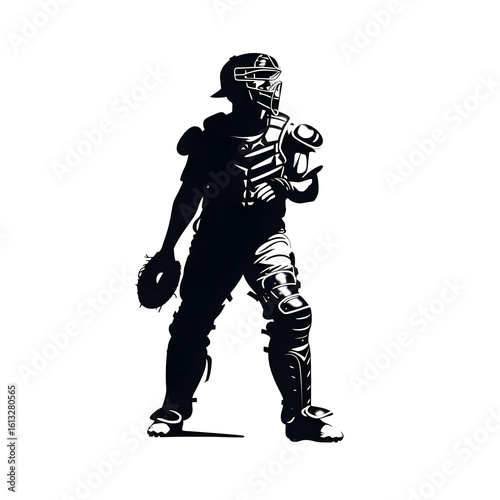 catcher silhouette