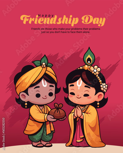 Best Friends Forever Creative | Emotional Friendship Day Illustration for Posts