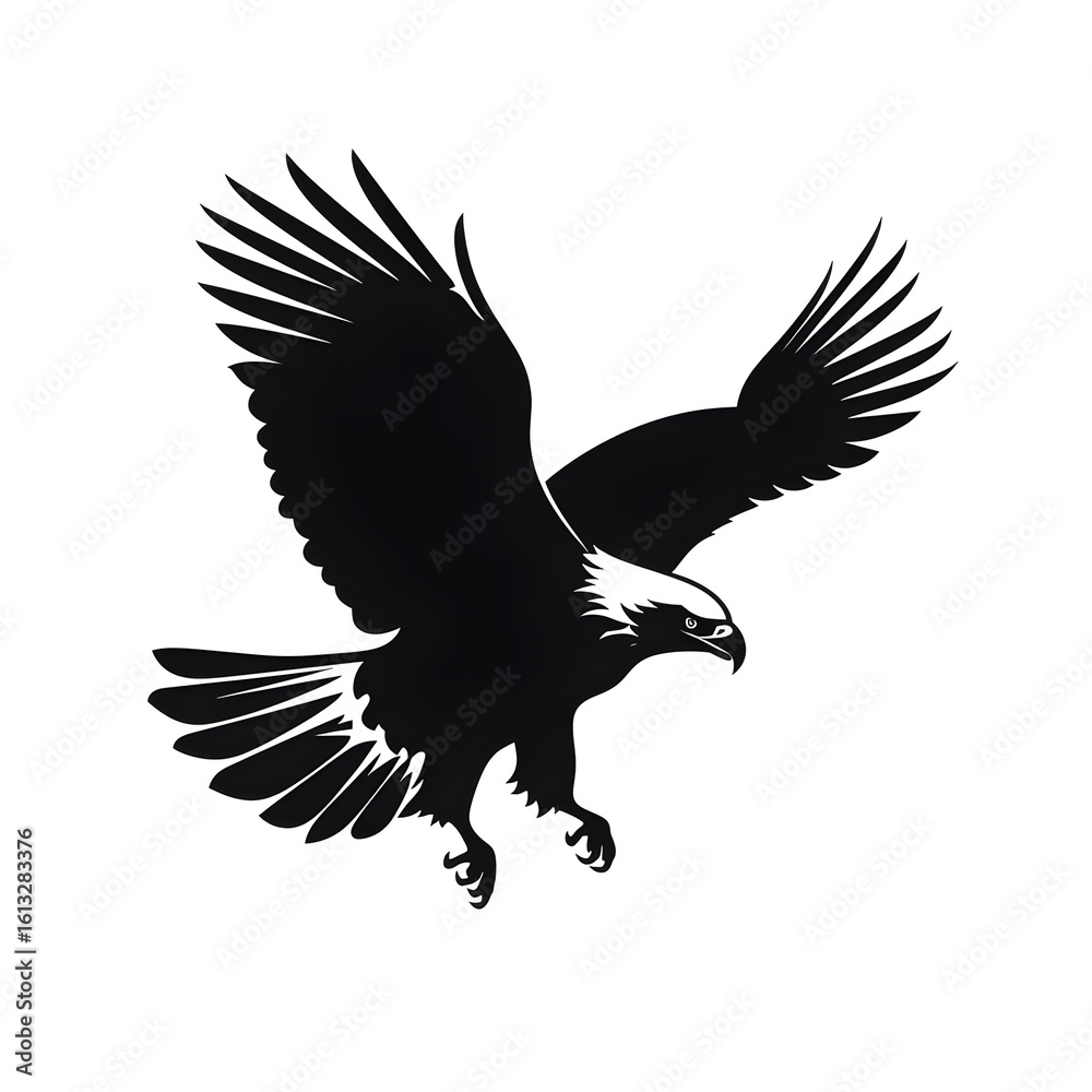 Obraz premium eagle vector silhouette