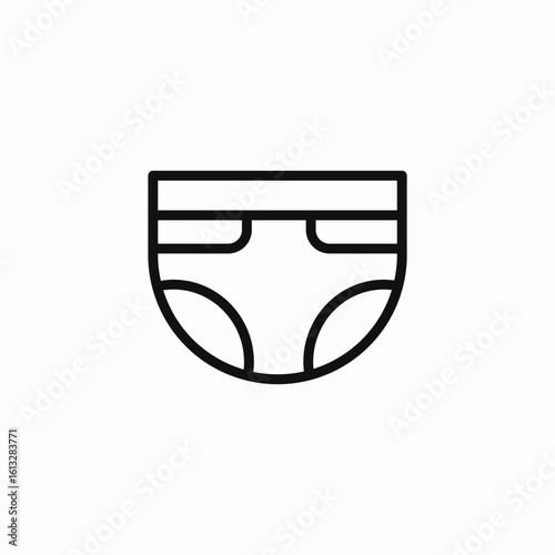 baby diaper  icon sign vector