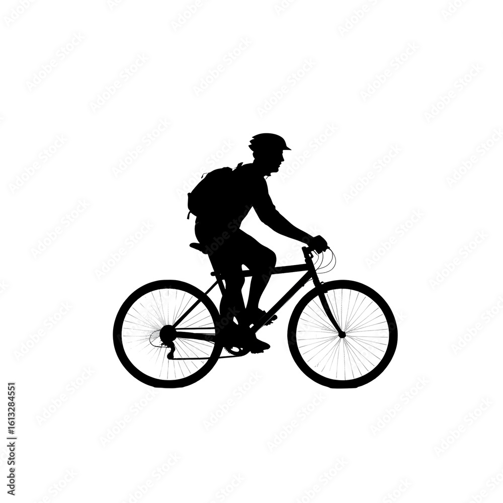 Obraz premium cycle silhouette