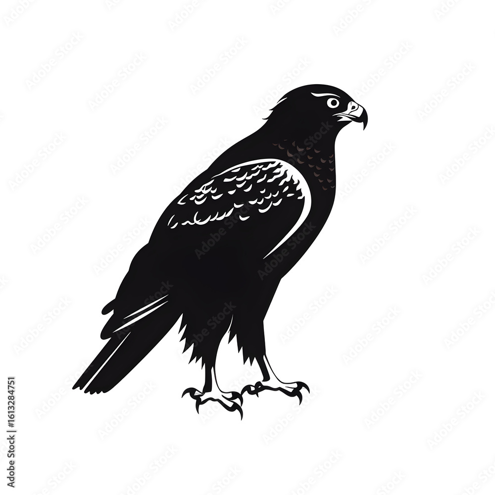 Fototapeta premium a falcon silhouette