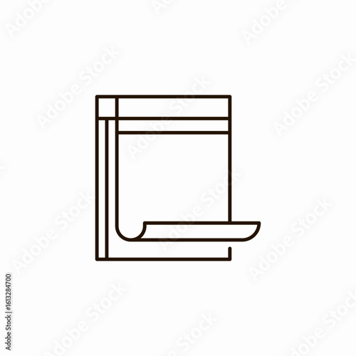 document lines blank icon sign vector