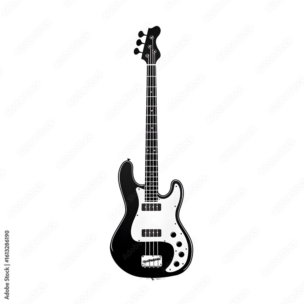 Obraz premium bass guitar silhouette