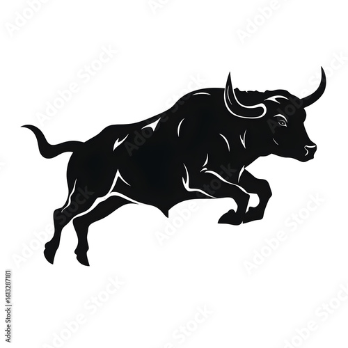 bucking bull silhouette